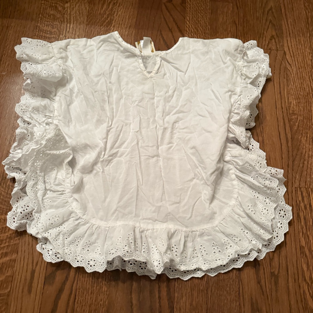 TBBC Beaufort bonnet White Eyelet Ruffle cover up 4/5
